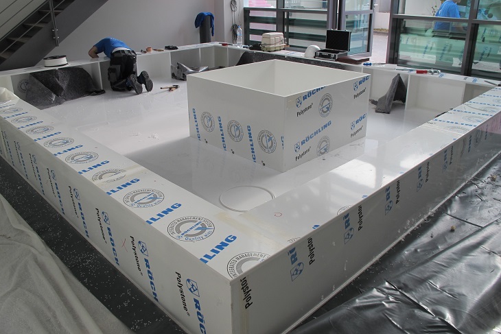 bañeras completas para plantas, incluido el borde del asiento